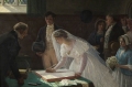 The Wedding Register By Edmund Blair Leighton Wall Art Painting Prints Poster Canvas Picture Hanging Photo Gift Idea Home Decor