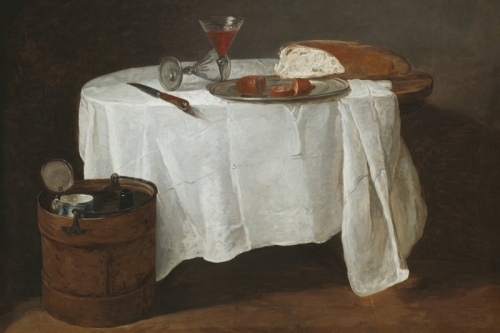 The White Tablecloth By Jean Baptiste Simeon Chardin Wall Art Painting Prints Poster Canvas Picture Hanging Photo Gift Idea Home Decor