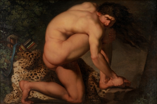 The Wounded Philoctetes BY Nicolai Abraham Abildgaard Wall Art Painting Prints Poster Canvas Picture Hanging Photo Gift Idea Home Decor