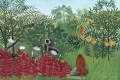 Tropical Forest with Monkeys By Henri Rousseau Wall Art Painting Prints Poster Canvas Picture Hanging Photo Gift Idea Home Decor