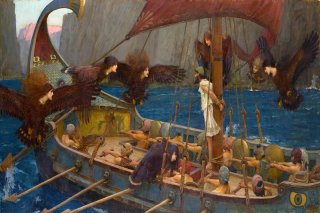 Ulysses and the Sirens By John William Waterhouse Wall Art Painting Prints Poster Canvas Picture Hanging Photo Gift Idea Home Decor