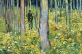 Undergrowth with Two Figures By Vincent van Gogh Wall Art Painting Prints Poster Canvas Picture Hanging Photo Gift Idea Home Decor