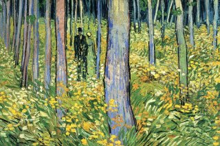 Undergrowth with Two Figures By Vincent van Gogh Wall Art Painting Prints Poster Canvas Picture Hanging Photo Gift Idea Home Decor