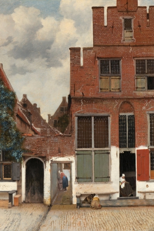 Veduta di case a Delft By Johannes Vermeer Wall Art Painting Prints Poster Canvas Picture Hanging Photo Gift Idea Home Decor