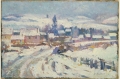 Village under Snow By Theodore Earl Butler Wall Art Painting Prints Poster Canvas Picture Hanging Photo Gift Idea Home Decor