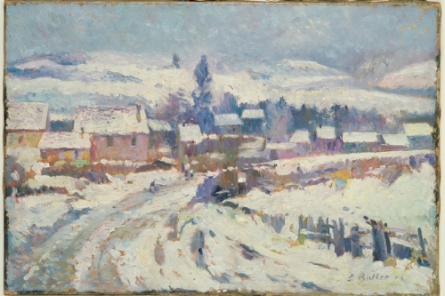 Village under Snow By Theodore Earl Butler Wall Art Painting Prints Poster Canvas Picture Hanging Photo Gift Idea Home Decor