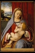 Virgin Nursing with Christ Child Maria Lactens Virgo Lactans By Andrea Solario