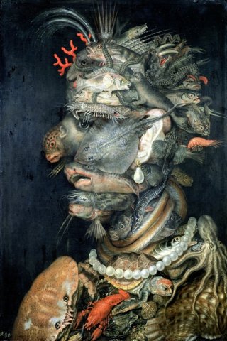 Water By Giuseppe Arcimboldo Wall Art Painting Prints Poster Canvas Picture Hanging Photo Gift Idea Home Decor