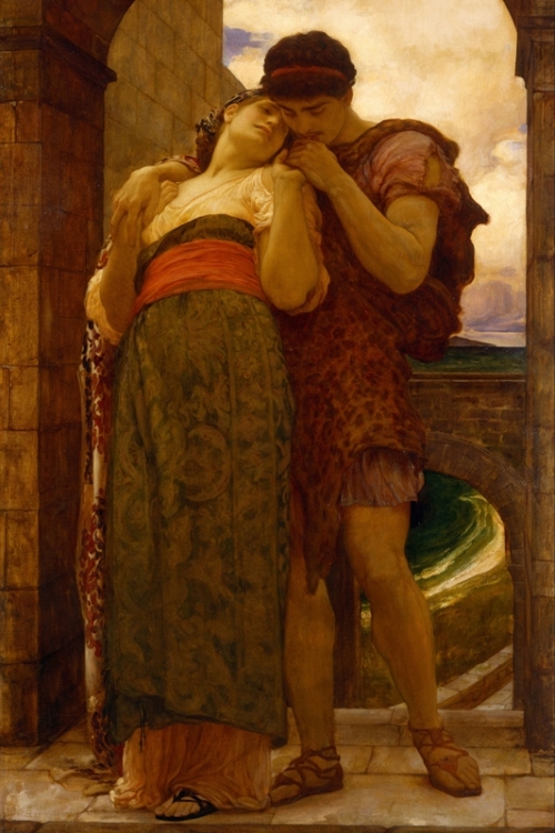 Wedded By Frederic Leighton, 1st Baron Leighton Wall Art Painting Prints Poster Canvas Picture Hanging Photo Gift Idea Home Decor