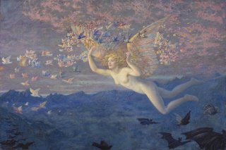 Wings of the Morning By Edward Robert Hughes Wall Art Painting Prints Poster Canvas Picture Hanging Photo Gift Idea Home Decor