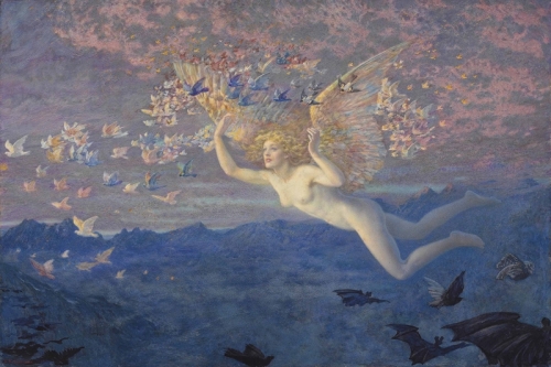 Wings of the Morning By Edward Robert Hughes Wall Art Painting Prints Poster Canvas Picture Hanging Photo Gift Idea Home Decor