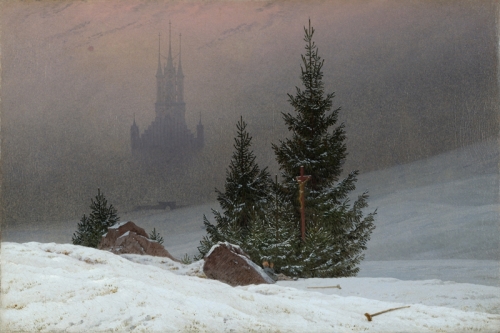 Winter Landscape By Caspar David Friedrich Wall Art Painting Prints Poster Canvas Picture Hanging Photo Gift Idea Home Decor