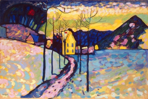 Winter Landscape By Wassily Kandinsky Wall Art Painting Prints Poster Canvas Picture Hanging Photo Gift Idea Home Decor