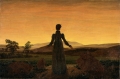 Woman before the Rising Sun Woman before the Setting Sun By Caspar David Friedrich