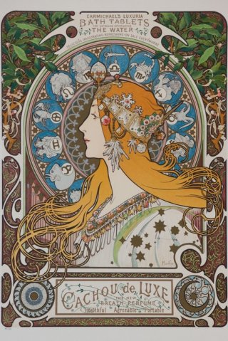 Zodiaque Zodiac By Alphonse Maria Mucha Wall Art Painting Prints Poster Canvas Picture Hanging Photo Gift Idea Home Decor