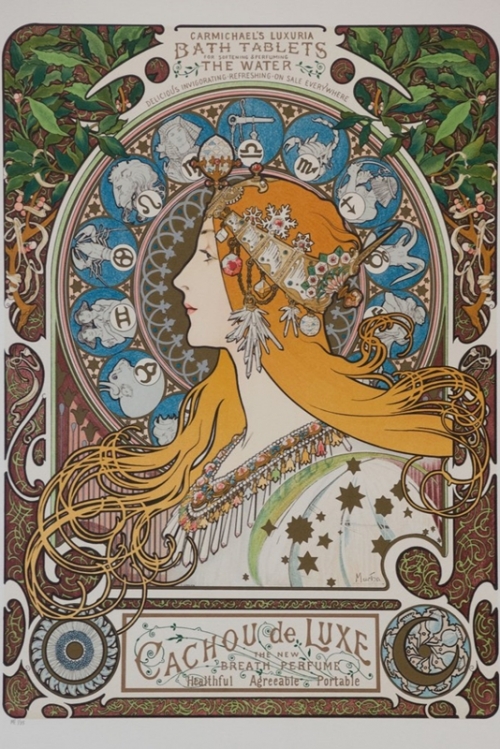 Zodiaque Zodiac By Alphonse Maria Mucha Wall Art Painting Prints Poster Canvas Picture Hanging Photo Gift Idea Home Decor
